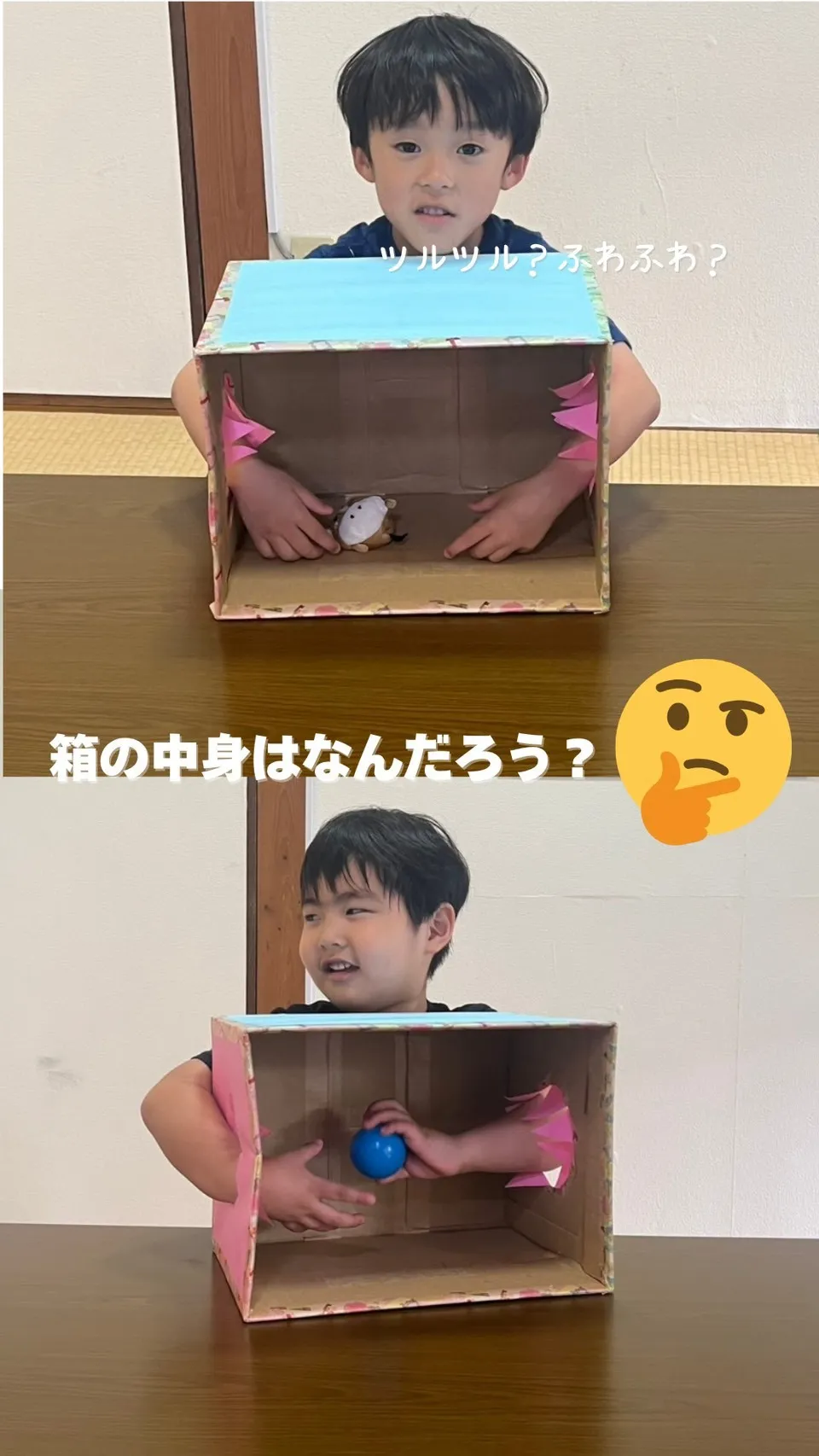【すてっぷ】箱の中は、なんだろ～う🖐️❓