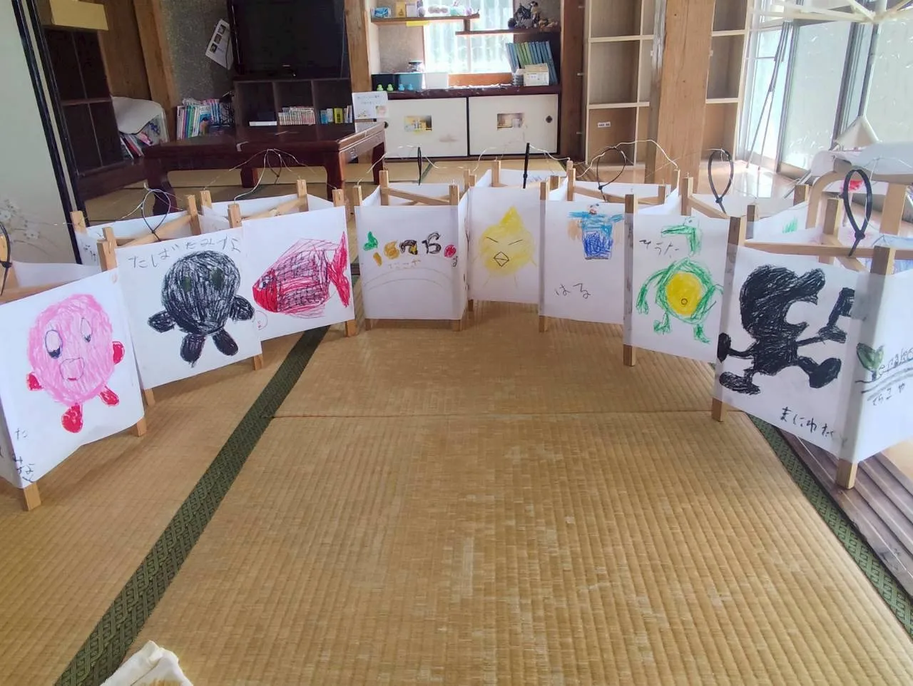 （放課後ハウスTERAKOYA）灯籠の絵を描きました！